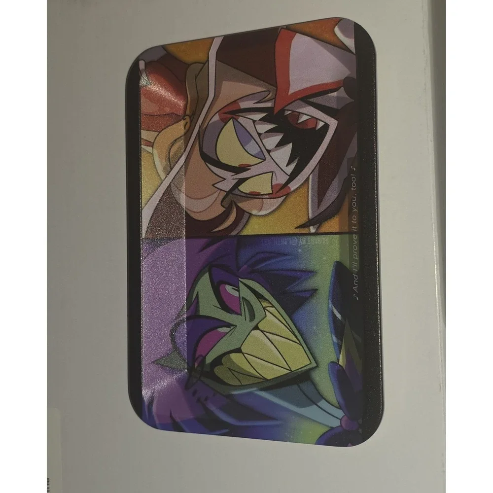 Alastor Lucifer Small Metal Rolling Tray 7x5 Hazbin Hotel Utility Tin Valet Tray